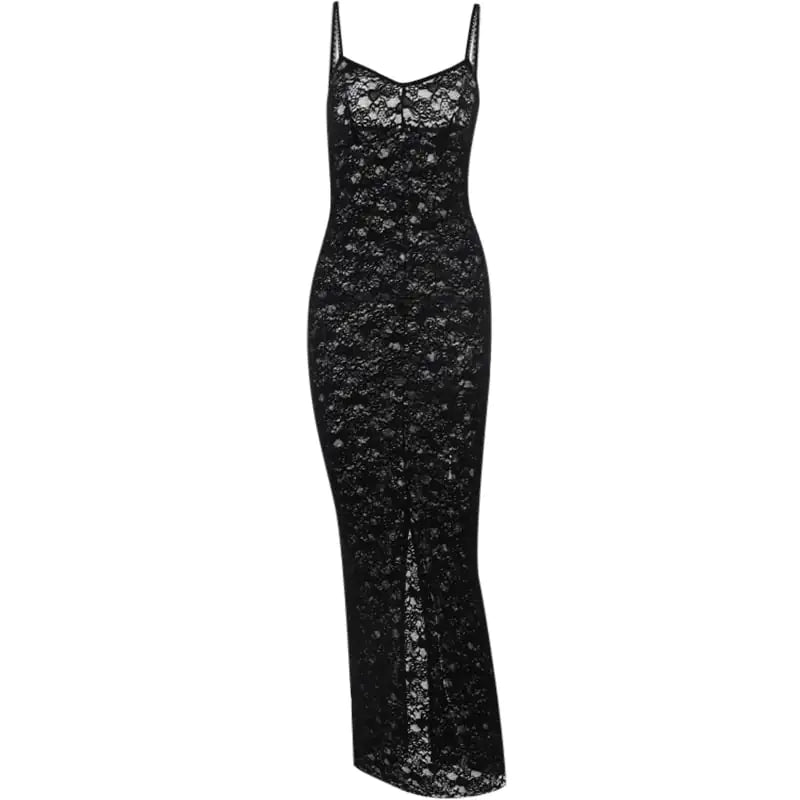Suspended Lace Patchwork Perspective Dress for Women