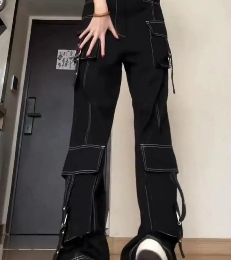 Vintage Multi-pocket Jeans for Women