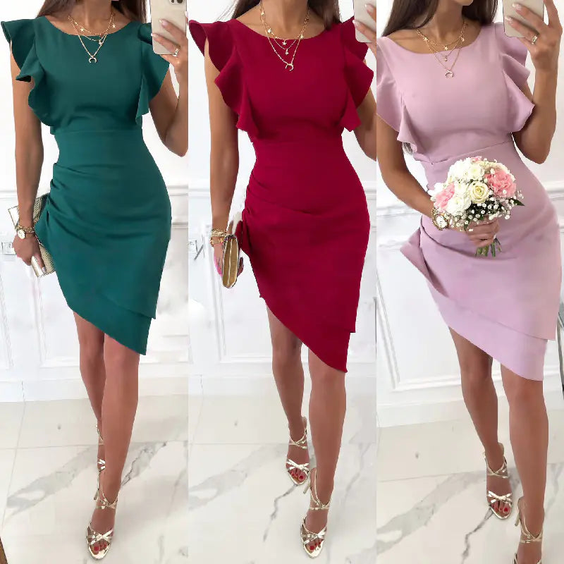 Sleeveless Round Neck Pullover Dress for Women