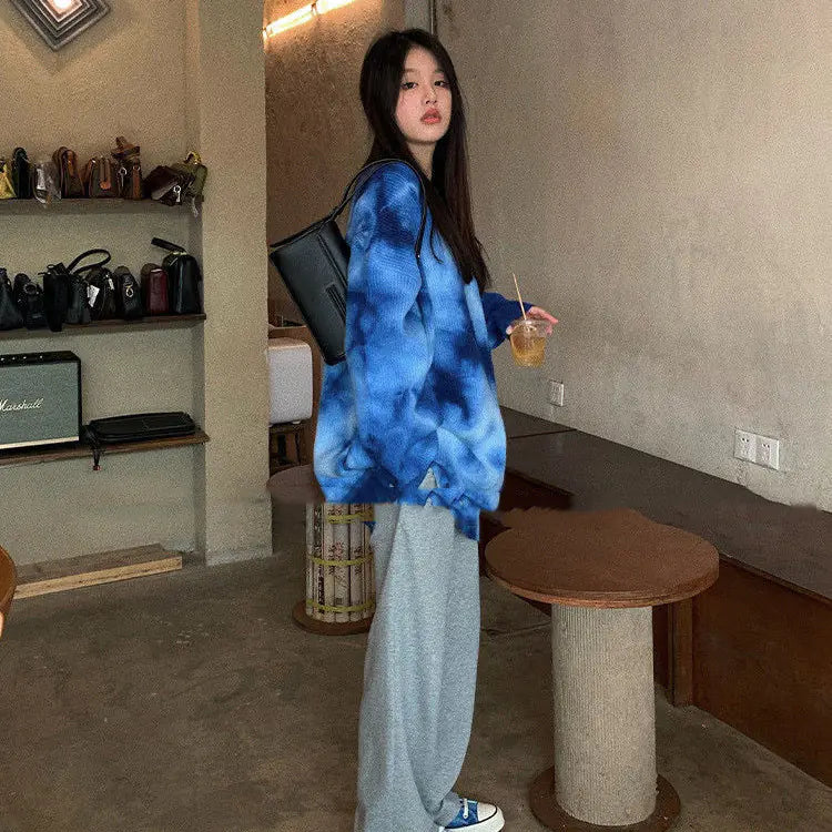 Loose Casual Pullover Knit Top for Women