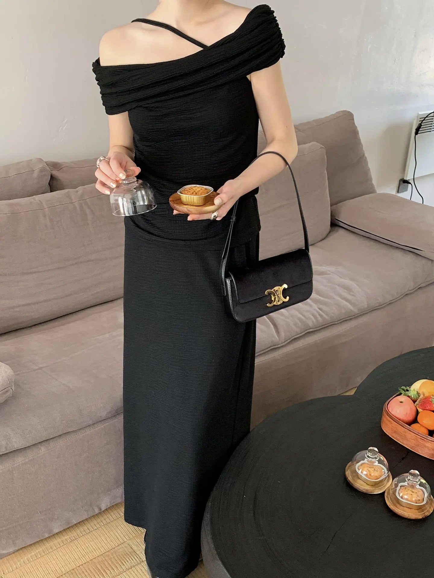 Mid-Length A-line Skirt for Women
