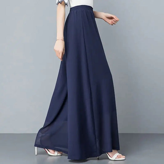 Casual Chiffon Wide Leg Pants for Women