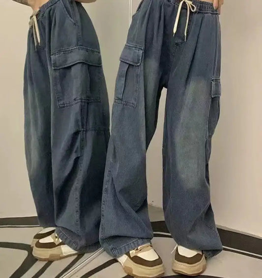 Vintage Loose Work Jeans for Women