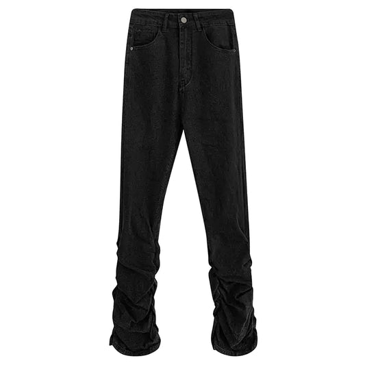Black High-waisted Flared Jeans for Women